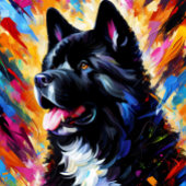 Puzzle Impression d'art en acrylique de chien Akita améri