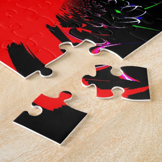 Puzzle Impression d'art fluide en kaléidoscope (Côté)