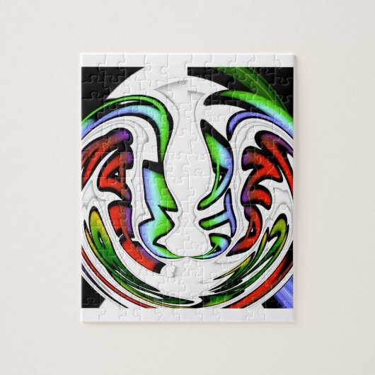 Puzzle Impression d'art Hakuna Matata au visage abstrait (Vertical)