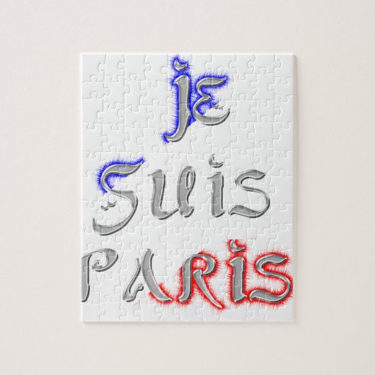 Puzzle Impression d'art Je Suis Paris (Vertical)