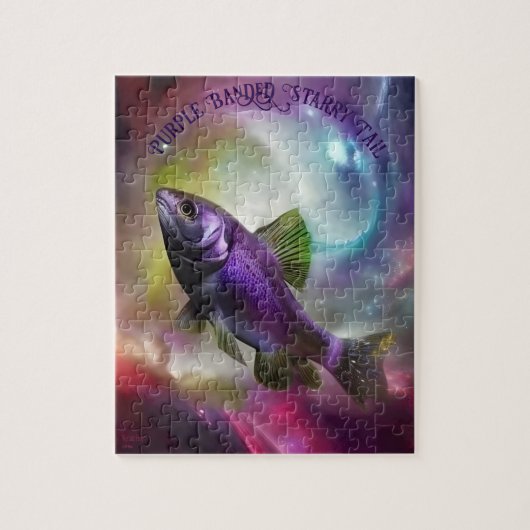 Puzzle Impression d'art numérique de fantaisie IA Poisson (Vertical)