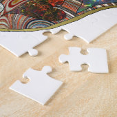 Puzzle Impression d'art opale cœurs Hamsa Judaica (Côté)