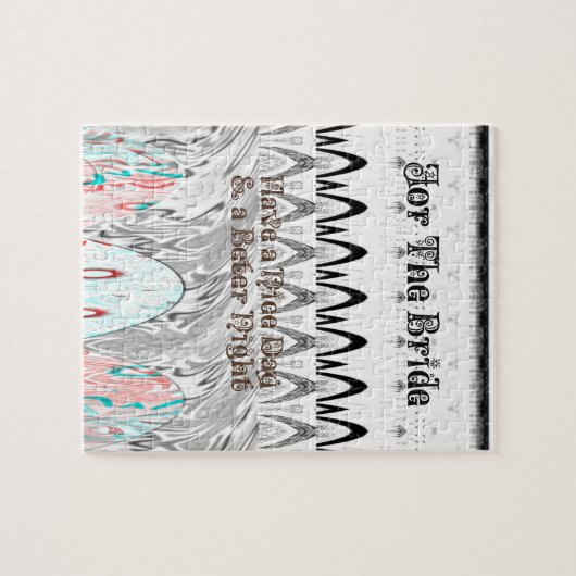 Puzzle Impression d'art pour cadeau de fête de fiançaille (Horizontal)