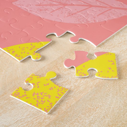 Puzzle Impression de citron, motif d'été brillant et tran (Côté)