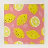 Puzzle Impression de citron, motif d'été brillant et tran (Horizontal)
