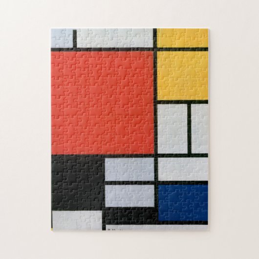 Puzzle Impression de composition de Piet Mondrian rouge j (Vertical)