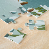 Puzzle Impression de voyage Pyrenees To Ski. (Côté)