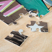 Puzzle Impression de voyage rétro vintage Miami (Côté)