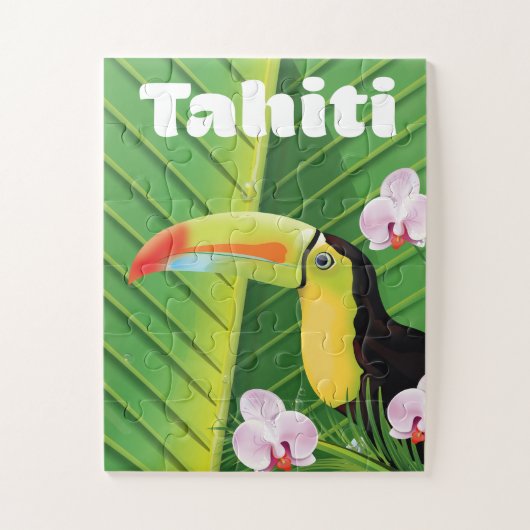 Puzzle Impression de voyage Tahiti Toucan (Vertical)