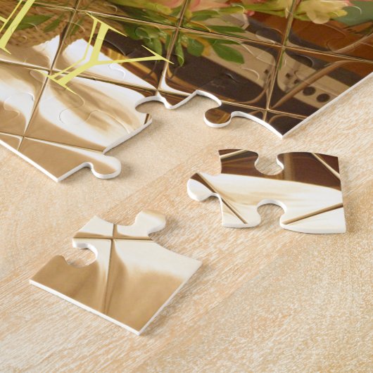 Puzzle Impression des fleurs reflétées (Côté)