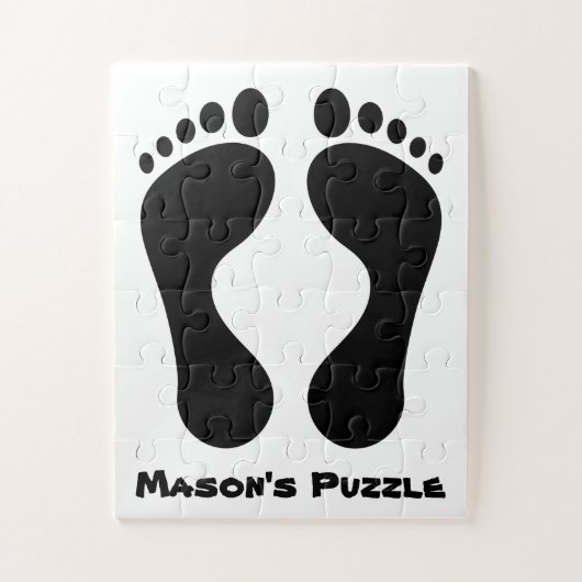 Puzzle Impression des pieds de l'enfant (Vertical)