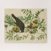 Puzzle Impression d'oiseau Grackle Violet d'Audubon Botan (Horizontal)