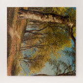 Puzzle Impression d'une peinture à l'huile de forêt côtiè (Horizontal)