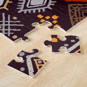 Puzzle Impression géométrique Boho d'art tribal (Côté)