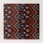 Puzzle Impression géométrique Boho d'art tribal (Horizontal)
