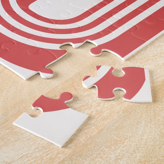 Puzzle Impression Motif de style rétro du milieu du siècl (Côté)