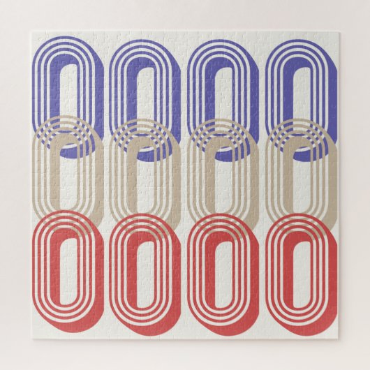 Puzzle Impression Motif de style rétro du milieu du siècl (Vertical)