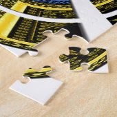 Puzzle Impression radiale colorée (Côté)