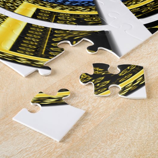 Puzzle Impression radiale colorée (Côté)