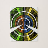 Puzzle Impression radiale colorée (Vertical)