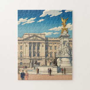 Puzzle Impression sur bois japonaise du palais de Bucking