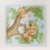 Puzzle Impression sur toile Symphonie d'écureuils (Horizontal)