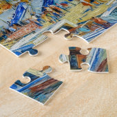 Puzzle Impressionist Tall Ship in Hamburg Harbor with Ref (Côté)