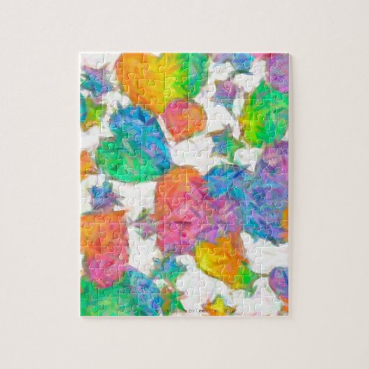 Puzzle Impressionniste Pastel Valentine Hearts (Vertical)
