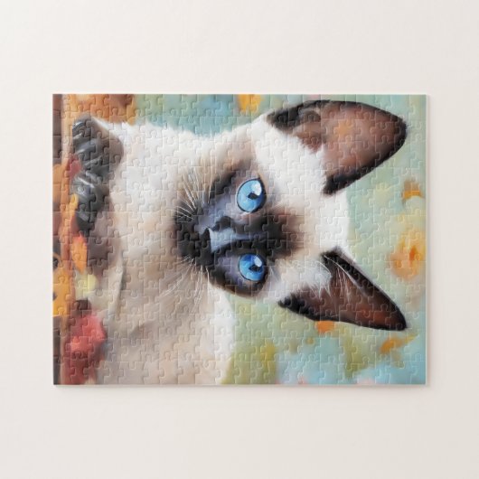 Puzzle Impressionniste Siamese Portrait (Horizontal)
