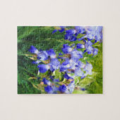Puzzle "Impressions bleues d'iris " (Horizontal)