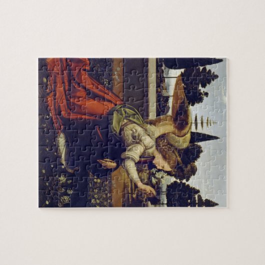 Puzzle imprimable | Da Vinci L'Annonciation (Horizontal)