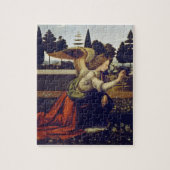 Puzzle imprimable | Da Vinci L'Annonciation (Vertical)