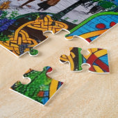 Puzzle Imprimable Dublin Irlande Travel Art Vintage (Côté)