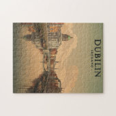 Puzzle Imprimable Irlande Dublin Travel Art - Vintage (Horizontal)