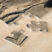 Puzzle Imprimantes de chaussures dans le sable (Côté)