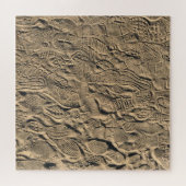 Puzzle Imprimantes de chaussures dans le sable (Horizontal)