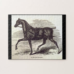 Puzzle Imprimé au 19e siècle Un cheval anglais Roadster