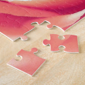 Puzzle imprimé rose corail (Côté)
