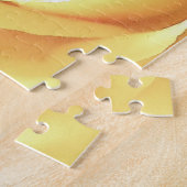 Puzzle imprimé rose jaune (Côté)