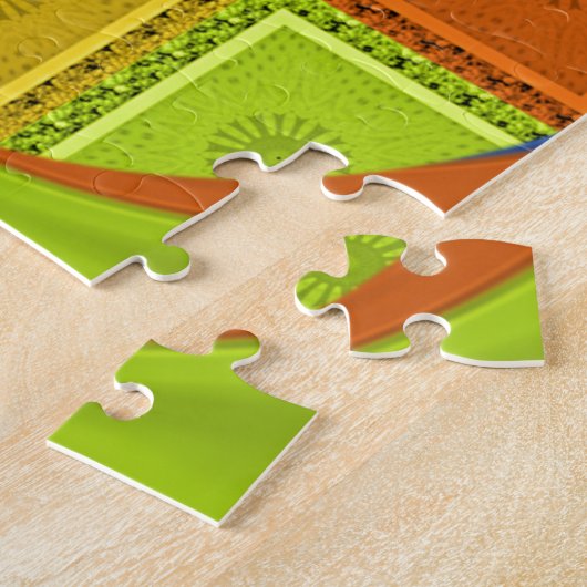 Puzzle Imprimer À damiers (Côté)