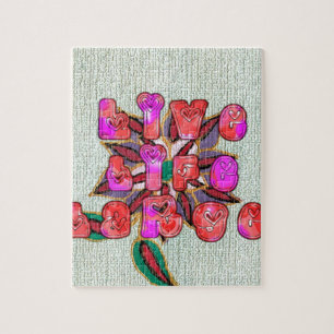 Puzzle Imprimer l'art "Live Life Large"