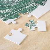 Puzzle Imprimer vintage Ladies Gogo Green Art (Côté)
