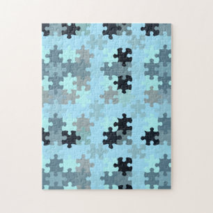 Puzzle in een Puzzle Blue Jigzaag Puzzle Legpuzzel