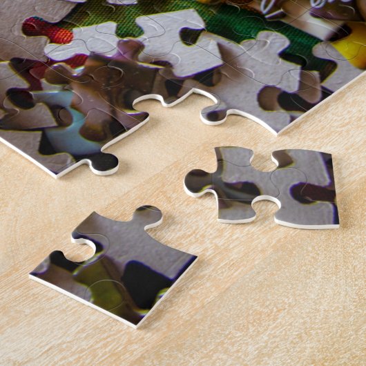 Puzzle in een Puzzle x3 Gemiddelde ruwe jigzaag Pu Legpuzzel (Zijkant)