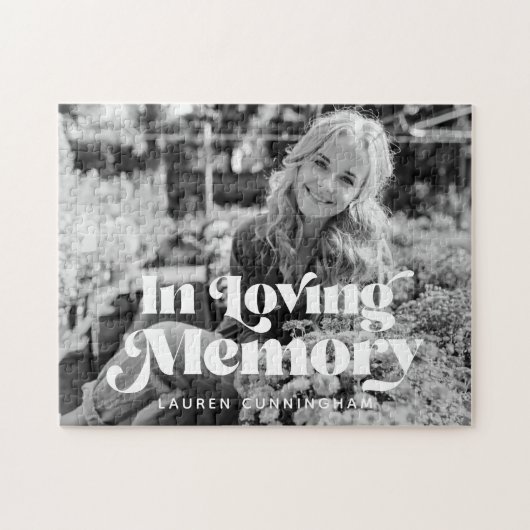 Puzzle In Love Memory Vintage Retro Photo (Horizontal)