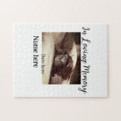 Puzzle In loving memory memorial keepsake add pet name (Horizontal)