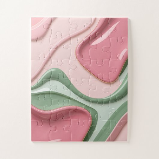 Puzzle in stylish abstract graphic legpuzzel (Verticaal)