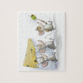 Puzzle in the Cheese (met olijven) Legpuzzel (Verticaal)