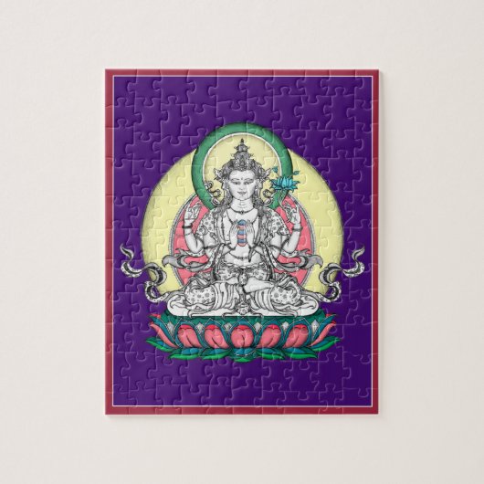 PUZZLE IN TIN - Chenrezig - Buddha of Compassion Legpuzzel (Verticaal)
