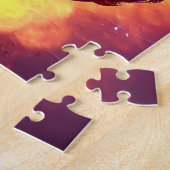 Puzzle Incendies cosmiques Nebula en gros plan orange et (Côté)